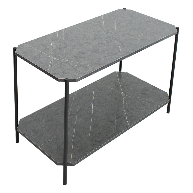 Masuta de cafea Mara, gri inchis - negru, 80x40x55 cm, perspectiva suplimentara