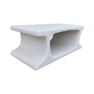 Masuta de cafea Nafel, MDF, Alb, 120x60x45 cm, imagine ambient