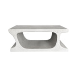 Masuta de cafea Nafel, MDF, Alb, 120x60x45 cm