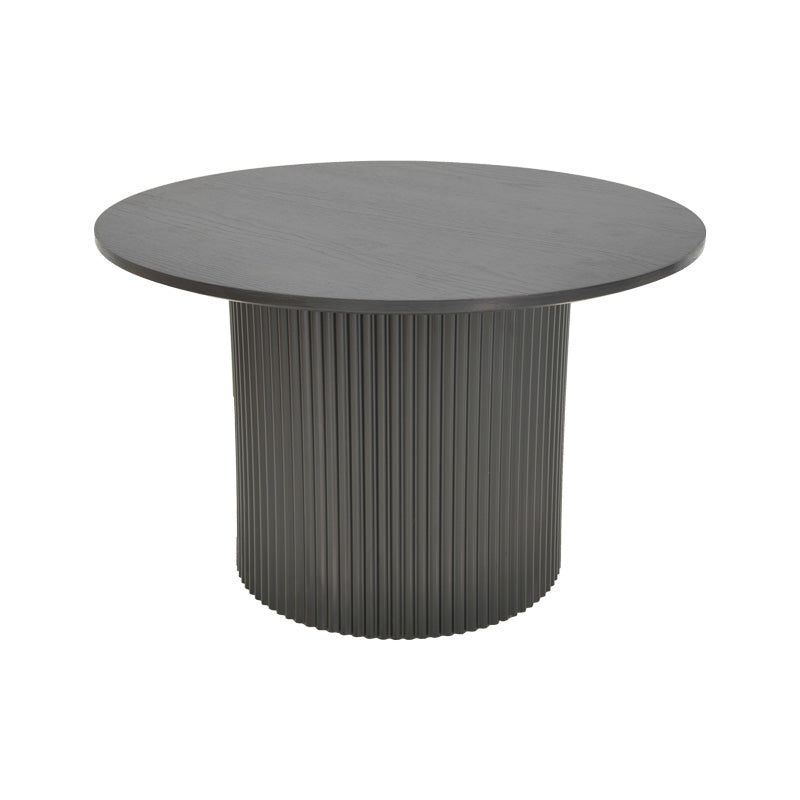 Masuta de cafea Dovel, MDF si metal, D70x45 cm - Negru
