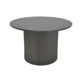 Masuta de cafea Dovel, MDF si metal, D70x45 cm - Negru