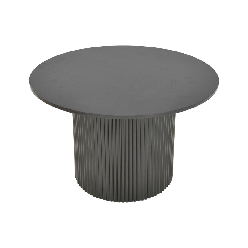 Masuta de cafea Dovel, MDF si metal, D70x45 cm - Negru