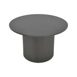 Masuta de cafea Dovel, MDF si metal, D70x45 cm - Negru