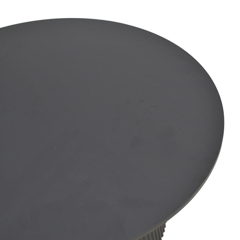 Masuta de cafea Dovel, MDF si metal, D70x45 cm - Negru