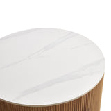 Masuta de cafea Nelba, set 2 piese, 70x70x50 cm - Stejar