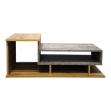 Masuta de cafea Nuvele, Pal melaminat, 90x50x35 cm - Sonoma-Gri