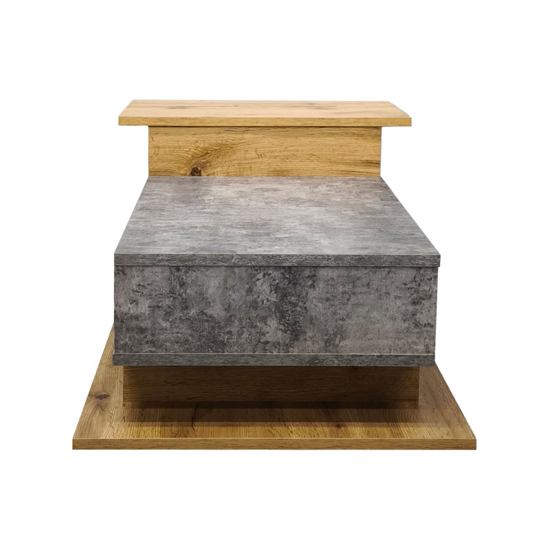 Masuta de cafea Nuvele, Pal melaminat, 90x50x35 cm - Sonoma-Gri