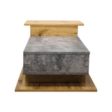 Masuta de cafea Nuvele, Pal melaminat, 90x50x35 cm - Sonoma-Gri