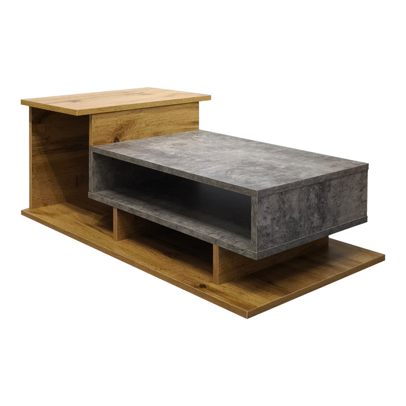 Masuta de cafea Nuvele, Pal melaminat, 90x50x35 cm - Sonoma-Gri