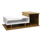 Masuta de cafea Nuvele, Pal melaminat, 90x50x35 cm - Sonoma-Alb