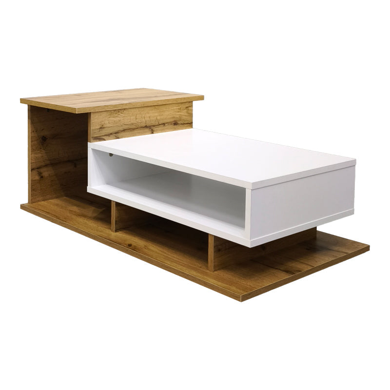 Masuta de cafea Nuvele, Pal melaminat, 90x50x35 cm - Sonoma-Alb