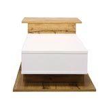 Masuta de cafea Nuvele, Pal melaminat, 90x50x35 cm - Sonoma-Alb