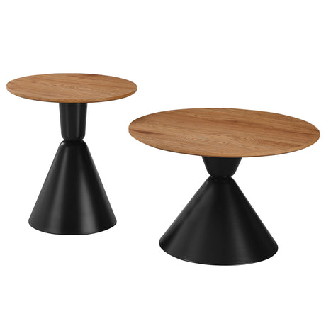 Masuta de cafea Obsidian, Metal, Negru