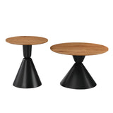 Masuta de cafea Obsidian, Metal, Negru
