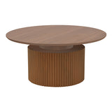 Masuta de cafea Opols, MDF, Nuc, D90x42 cm