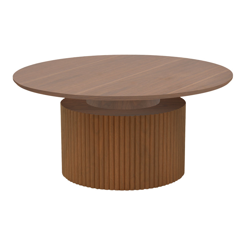 Masuta de cafea Opols, MDF, D90x42 cm - Nuc