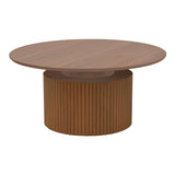 Masuta de cafea Opols, MDF, D90x42 cm - Nuc