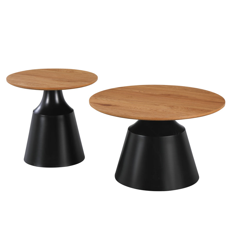 Masuta de cafea Parquet, Metal - Negru