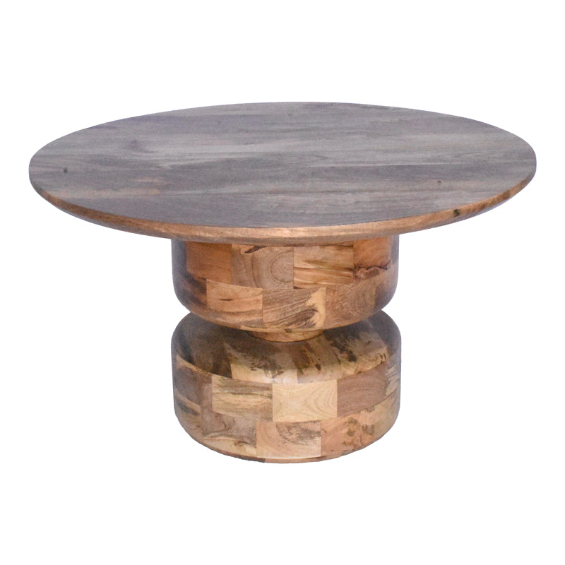 Masuta de cafea Perlon, Nuc, D80x45 cm