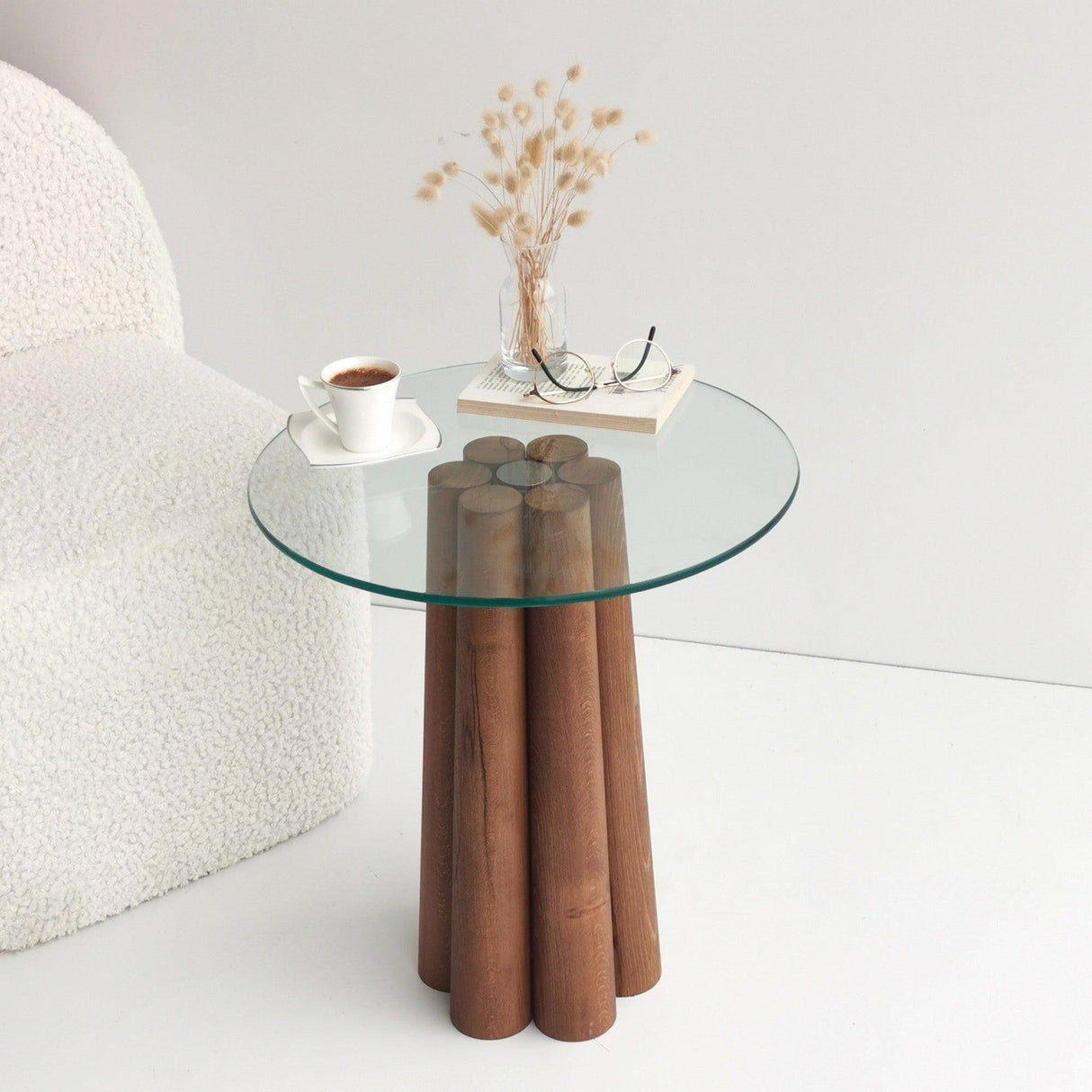 Masuta de cafea Pianeta, Nuc, 50x50x45 cm