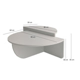 Masuta de cafea Podium - White, Alb, 60x30x90 cm