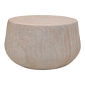 Masuta de cafea Rongo, Aspect travertin, Travertin, D80x41 cm, imagine ambient
