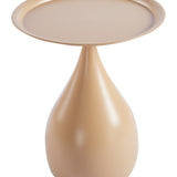 Masuta de cafea Samino, Metal, Cappuccino, D39x42 cm