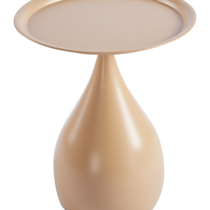 Masuta de cafea Samino, Metal, D39x46 cm - Cappuccino