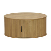 Masuta de cafea Scandi MDF culoare lemn, Natural, D80x36 cm, imagine suplimentara