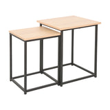 Masuta de cafea Side tables Quano, Metal, Natural