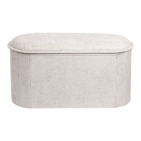 Masuta de cafea Stool-trunk Trebia, Stofa, 76x38x38 cm