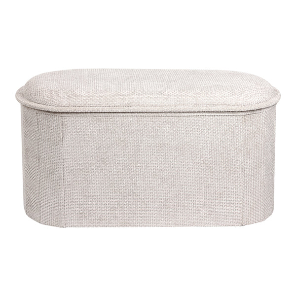 Masuta de cafea Stool-trunk Trebia, Stofa, 76x38x38 cm