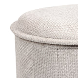 Masuta de cafea Stool-trunk Trebia, Stofa, 76x38x38 cm - Crem