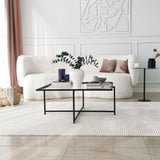 Masuta de cafea Sun S409, Negru, 85x35x85 cm