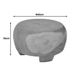 Măsuță de cafea Terra din lemn Suar, Natural, Ø60x36 cm