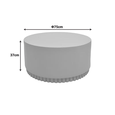 Masuta de cafea Tierra, Gri, D75x37 cm, imagine produs 5