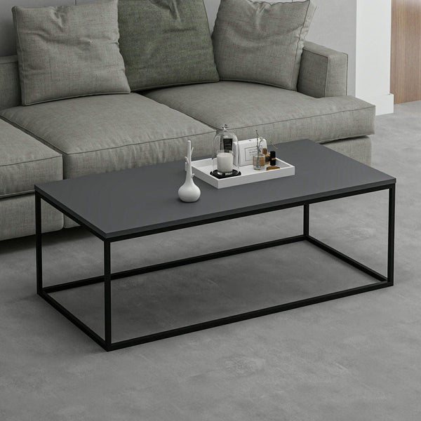 Masuta de Cafea Tiger - Anthracite, Gri, 120x42x60 cm