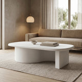 Masuta de cafea Verven, MDF, Alb, 120x60x32 cm