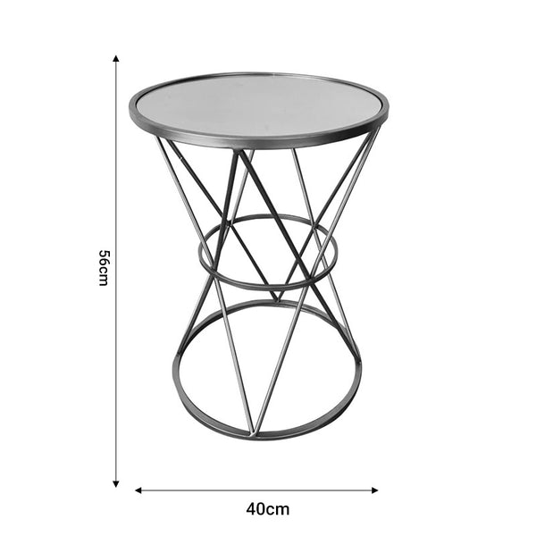 Masuta de cafea Vogaton metal, auriu, 40x40x56 cm