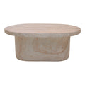 Masuta de cafea Vooge, Aspect travertin, Travertin, 100x64x39 cm, detaliu produs