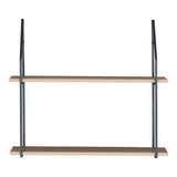Masuta de cafea Wall shelf Fema, Metal, Stejar, 60x20x52 cm