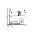 Masuta de cafea Wall shelf Fema, Metal, Stejar, 60x20x52 cm, imagine produs 5