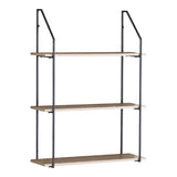 Masuta de cafea Wall shelf Fema, Metal, Stejar, 60x20x80 cm
