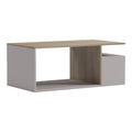 Masuta de cafea Wendo, Gri-Sonoma, 91x37x50 cm, imagine ambient