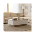 Masuta de cafea Winey, Stil Sonona-Alb, Lemn, 90x60x31 cm