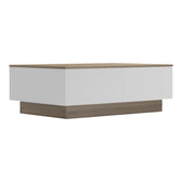 Masuta de cafea Winey, Stil Sonona-Alb, Lemn, 90x60x31 cm, imagine suplimentara