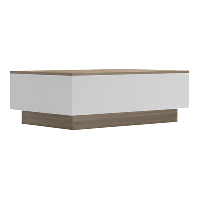 Masuta de cafea Winey, Stil Sonona-Alb, Lemn, 90x60x31 cm, imagine suplimentara