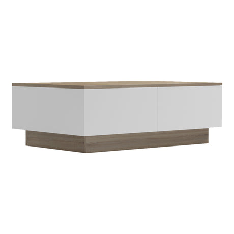 Masuta de cafea Winey, Stil Sonona-Alb, Lemn, 90x60x31 cm