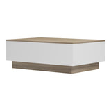 Masuta de cafea Winey, Stil Sonona-Alb, Lemn, 90x60x31 cm