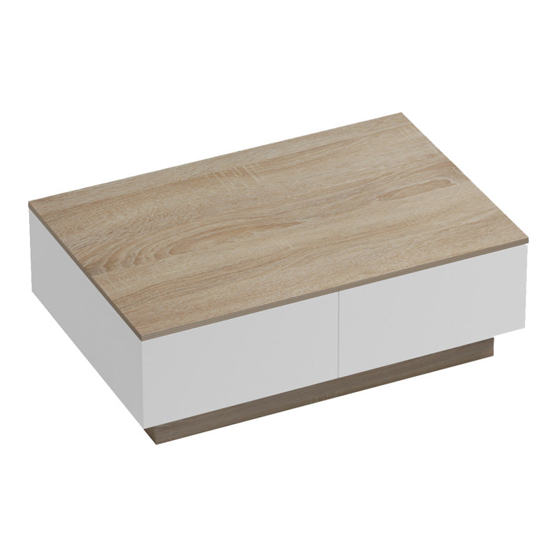 Masuta de cafea Winey, Stil Sonona-Alb, Lemn, 90x60x31 cm